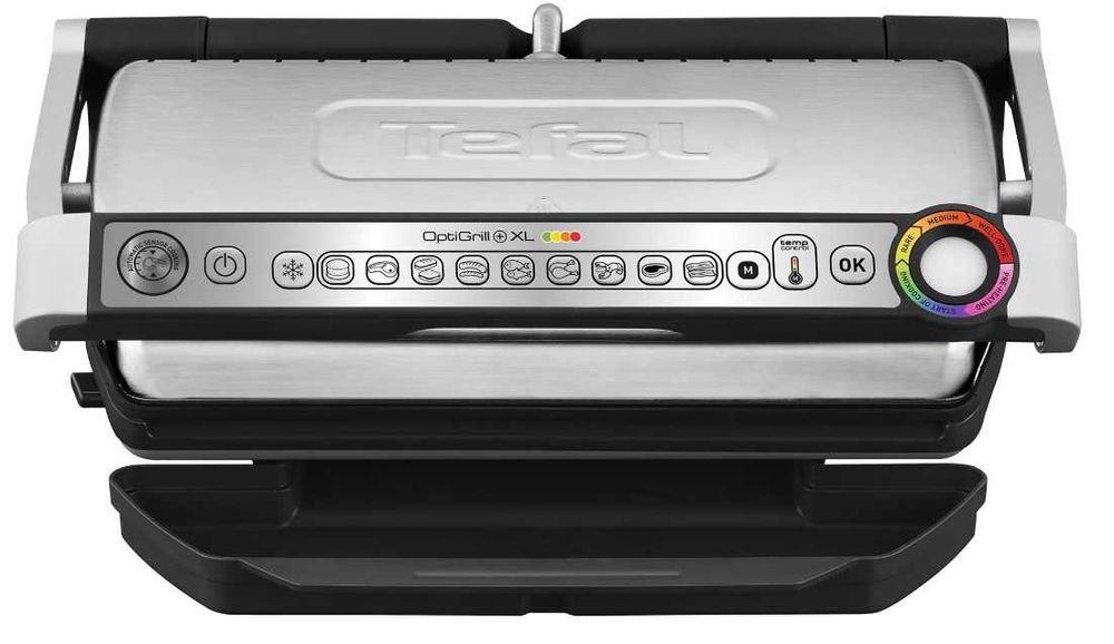 Grill electric TEFAL OPTIGRILL+XL GC722D34, 2000 W, 9 programe, inox