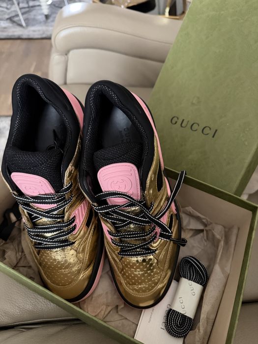 Adidași / Sneakers Gucci  Originali auriu&Roz 37,5 pret negociabil