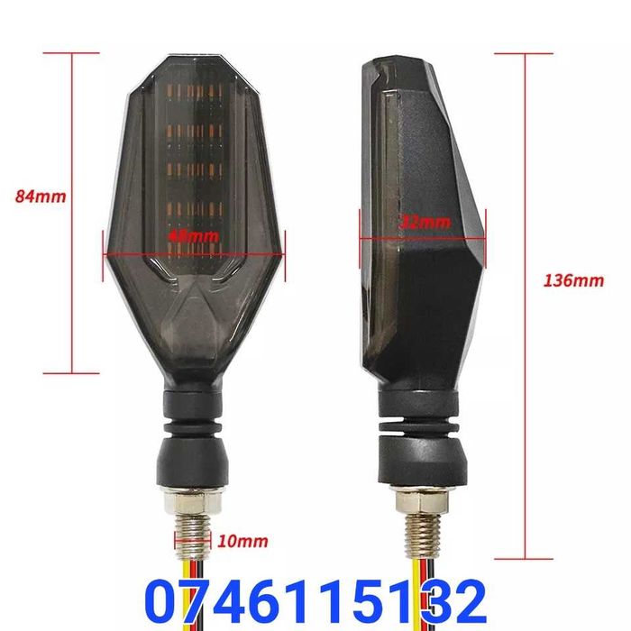 Atv Moto Motocicleta-Semnalizari-Semnalizare LED-Cu Pozitie-Frana-Y15