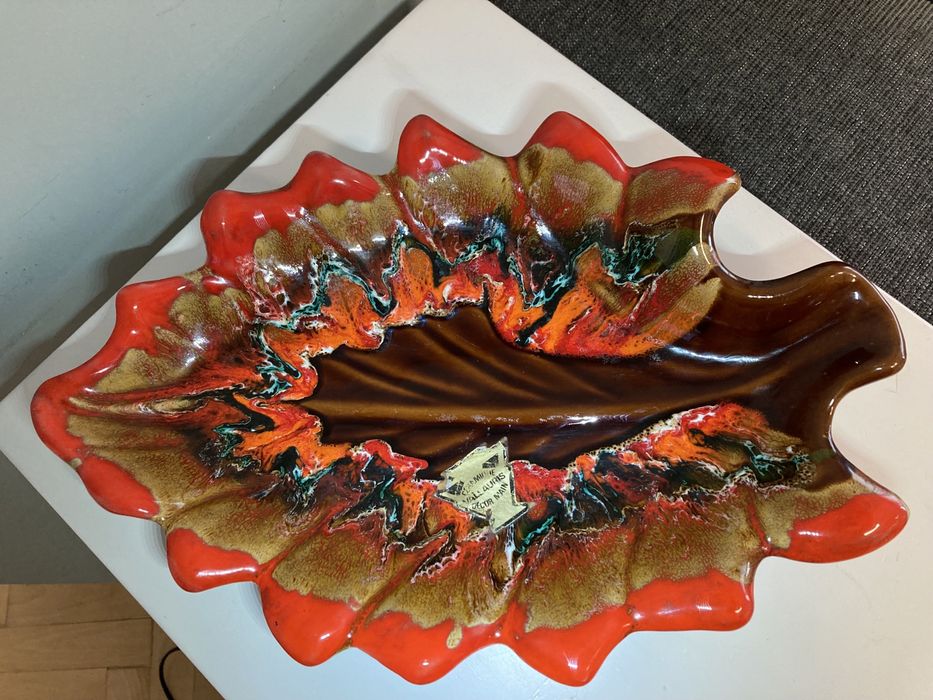 Керамично плато от Vallauris / Франция / 1950те