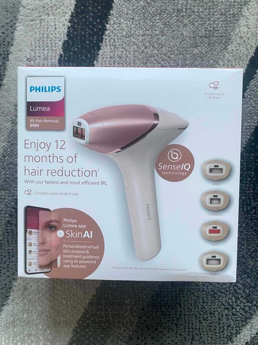 Philips Lumea IPL 9900 Series Фотоепилатор за обезкосмяване със SenseIQ с гаранция