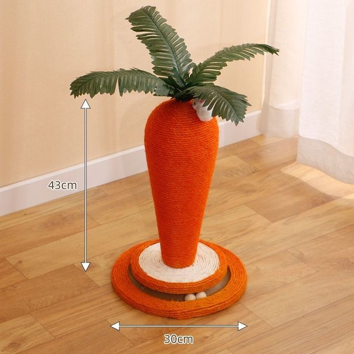 Когтеточка для кошек котов игрушка в форме морковки зоотовар