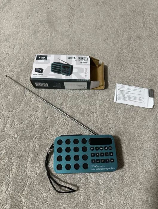 Mini Radio fm solar nou cu wi fi