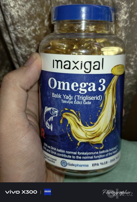 Baliq Yogi OMEGA 3 2000MG 200 ta donalig