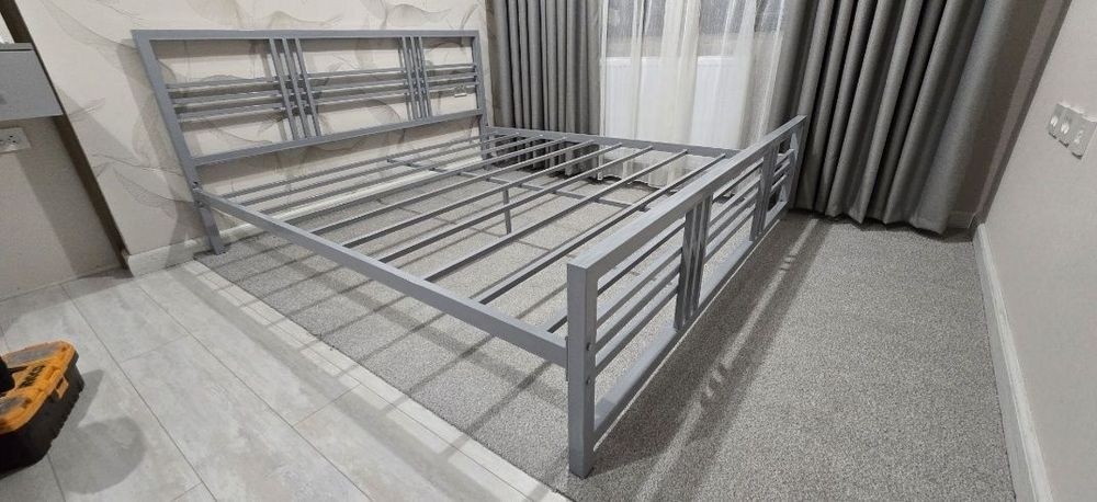 Двуспальная кровать Loft krovat темир крават metal kalavat Лофт