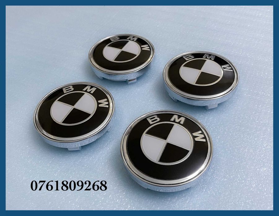 Set 4 capace 60mm jante aliaj BMW seria 1 2 3 4 5 6 7 X1 X3 X5 X6