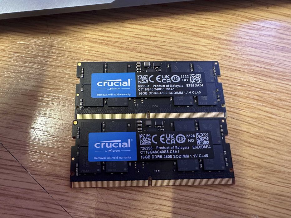SSD Samsung Pro 500GB WD Black 1TB Ram Crucial 16GB DDR5