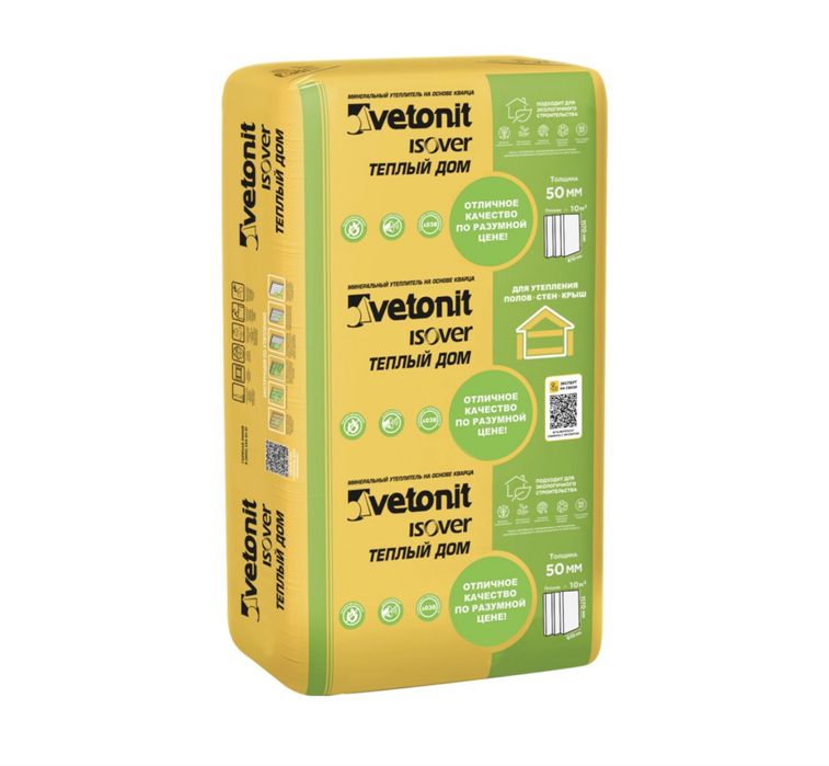 Шумка и Теплоизоляция от компании Vetonit Isover