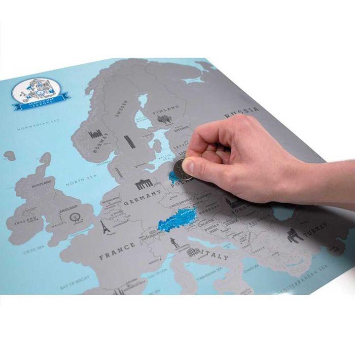 Harta Europei razuibila Am fost acolo cadou inedit calatori