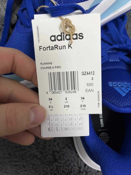 Детски Обувки Адидас син цвят размер 34