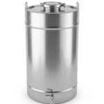 Butoi INOX 80 L cu capac clamp si garnitura, cadou robinet din INOX Garantie 24 Luni NOU Livrare rapida