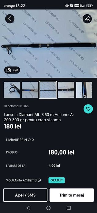 Vând 2 lasete cu mulinete .echipate.