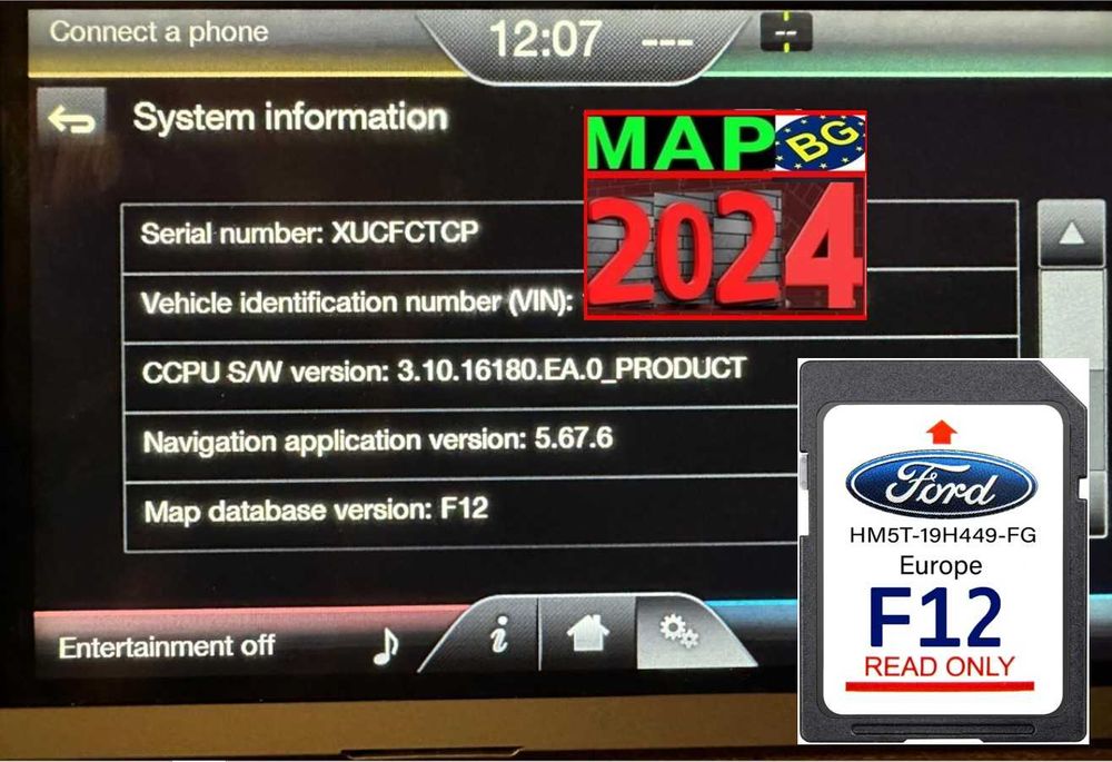 F12 SD card 2024 Форд навигация ъпдейт Sync2 FORD СД карта Lincoln USA