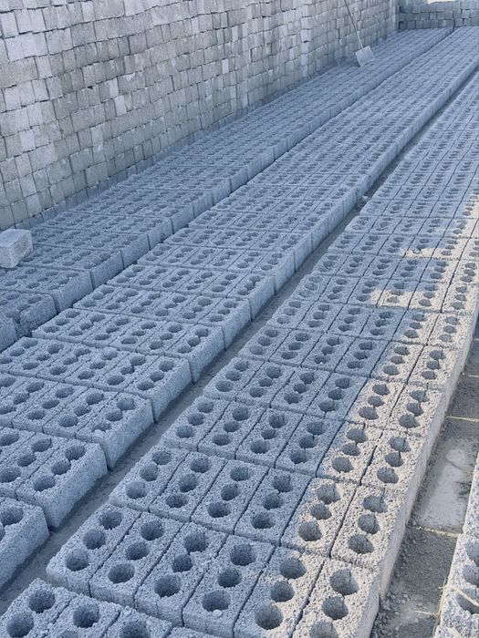 Шлакоблок ва газаблок курилиш махсулотлари.