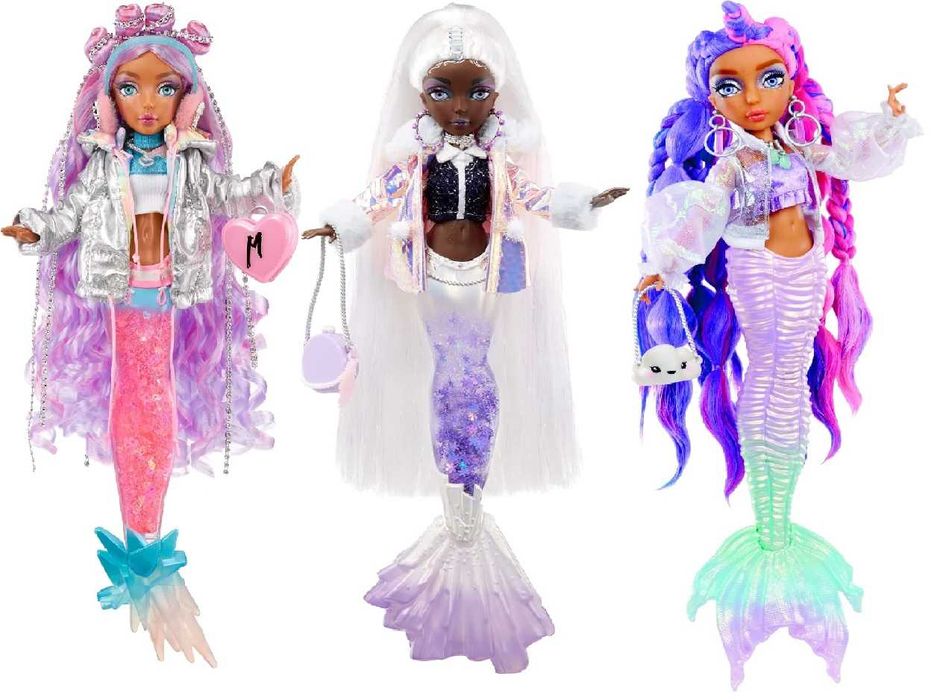 Кукла русалка Mermaze Mermaidz Мора с допълнителна опашка и дрехи