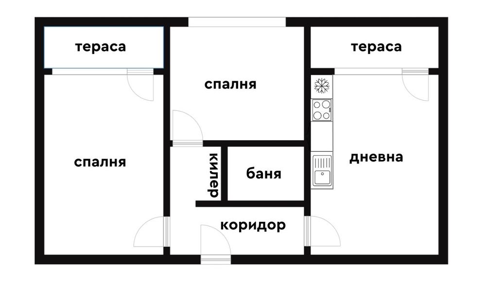 Продава се Тристаен апартамент в Варна, Трошево - 61 кв.м за 1933 €/кв.м - Снимка #2