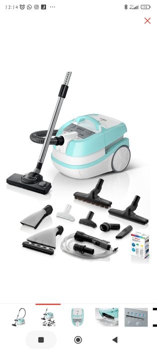 Пылесос Bosch BWD420HYG голубой