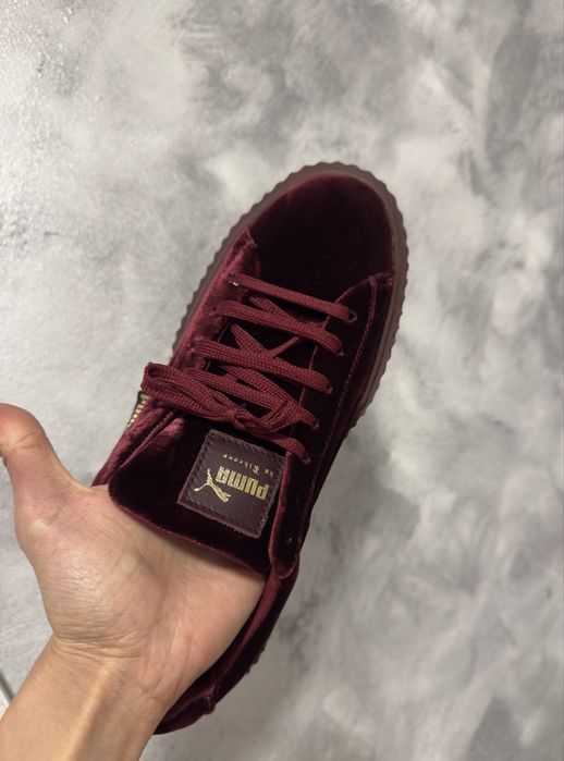 Adidasi Puma Fenty by Rihanna burgundi velvet