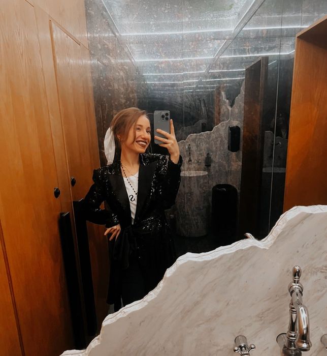 Пиджак с пайетками Zara