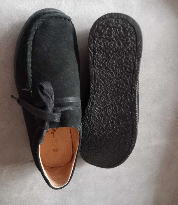 Нови симпатични дамски черни обувки от естествен велур Mat Star – № 39