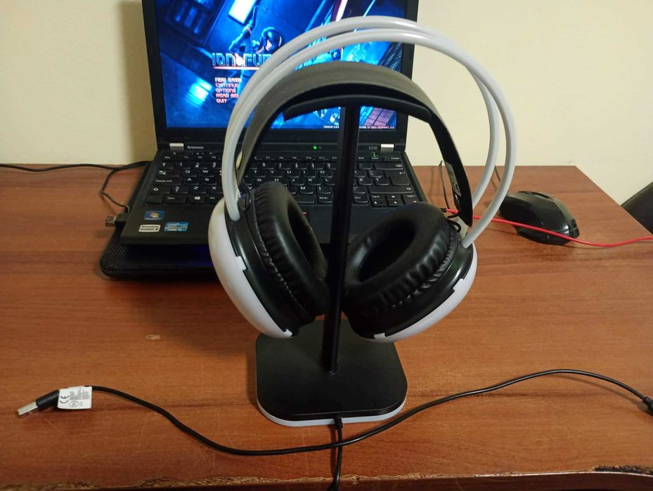 Геймърски без жични слушалки RGB светлини