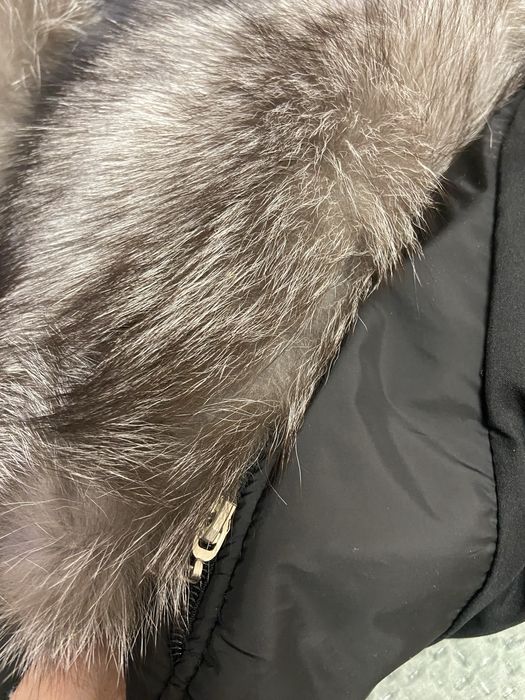 Geaca lunga cu blana naturala