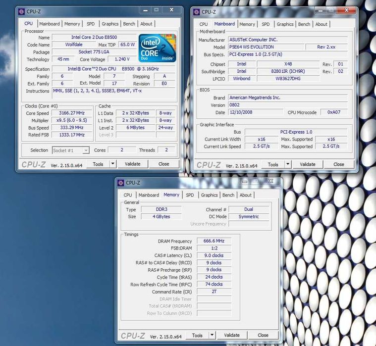 Placă de bază Asus P5E64 WS Evolution