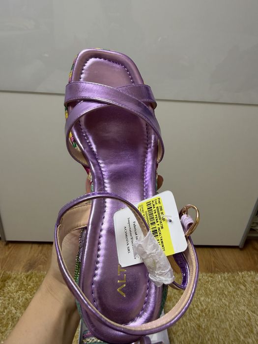 Sandale superbe Altrimenti, Lila, Marimea 39