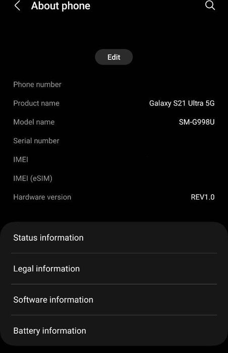 Samsung Galaxy s21 ultra 5G