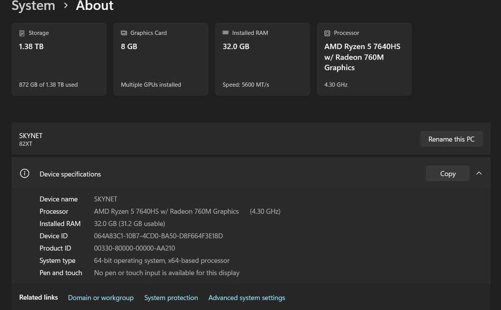 Laptop Gaming Lenovo LOQ 15 - RTX 4060, 32GB RAM, 1.5TB SSD