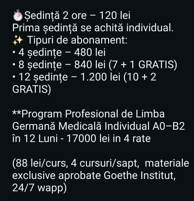 Pregatire Germana si Engleza de elita