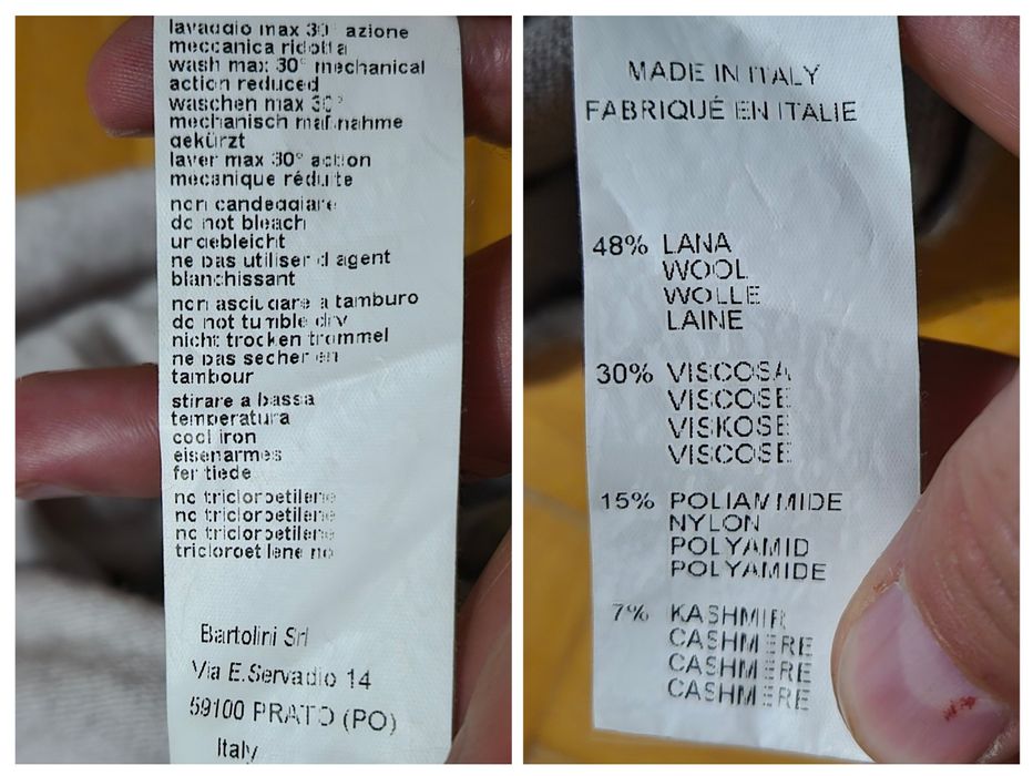 Eșarfă de Lux Hekla & Co, Cașmir/Lână, Chevron, Made in Italy