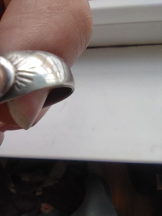 Серебряное старинное кольцо.