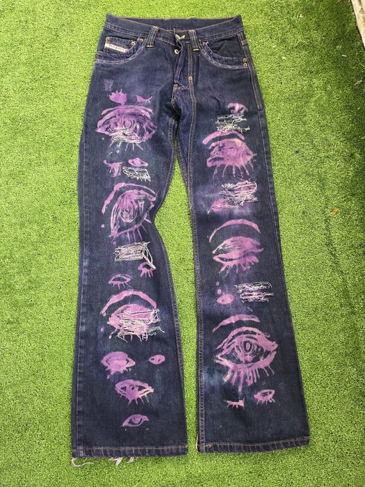 Custom baggy flared adidas true religion diesel jeans дънки