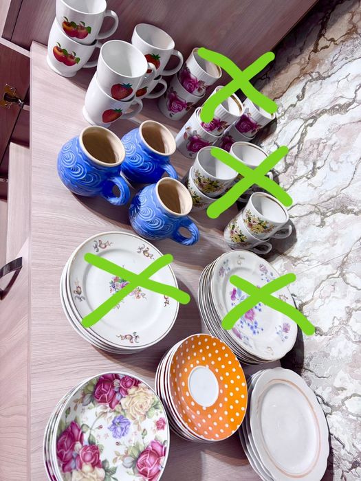 Сервизы бокалы тарелки