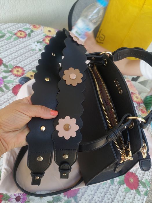 Дамска черна чанта Liu Jo Ecs L Satchel