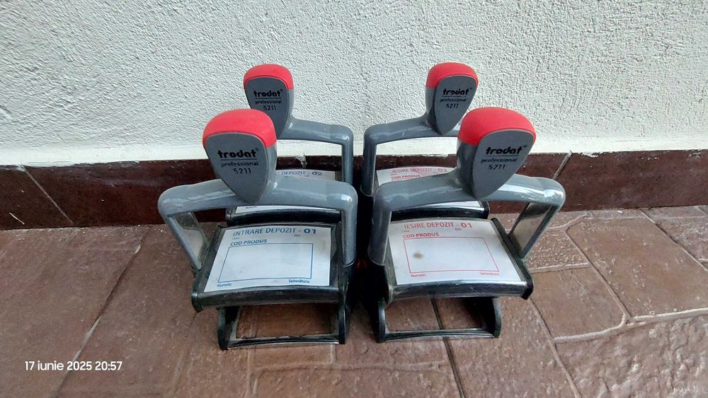 Stampile intrare/ iesire depozit 4 buc
