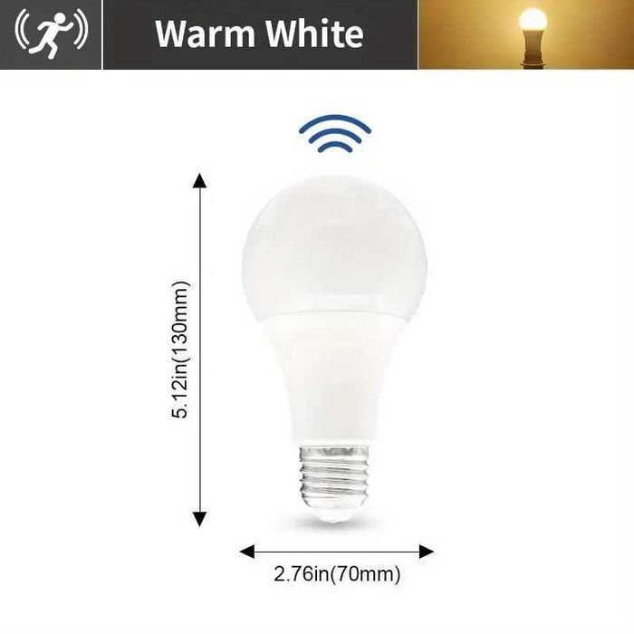 LED крушка с вграден сензор за движение