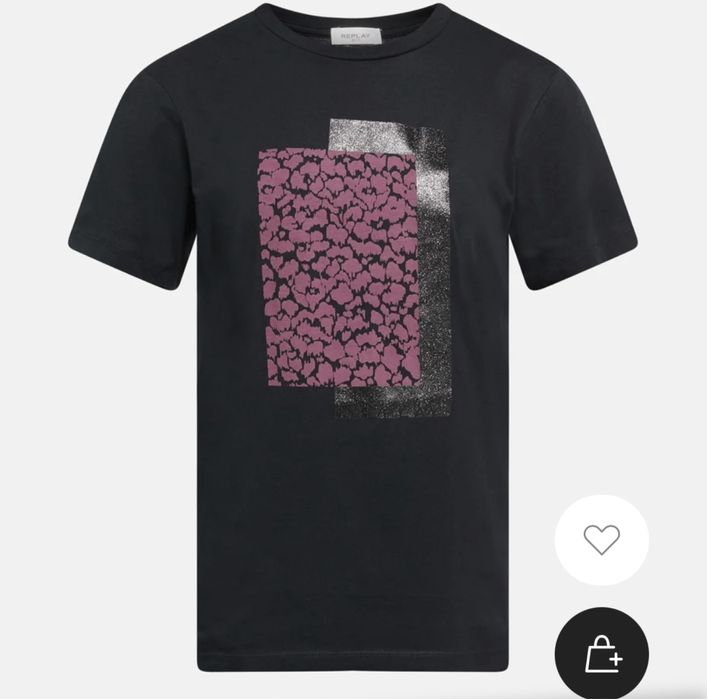 Тениски в бяло и черно Replay (S)