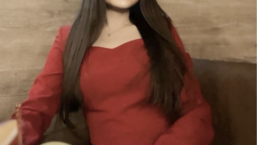 Платье розовой и красный