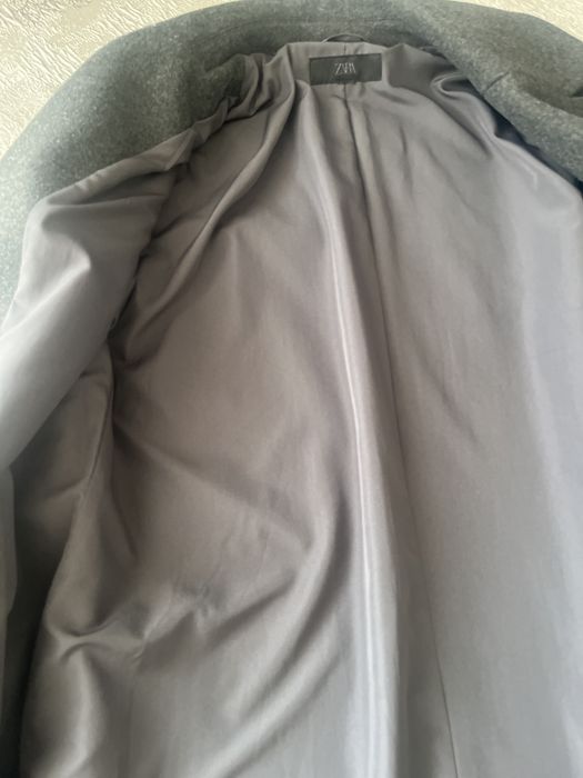 Пальто темно серый