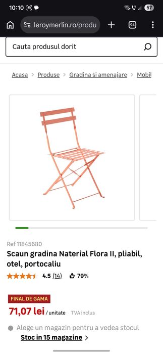 Vand masa+scaune de gradina