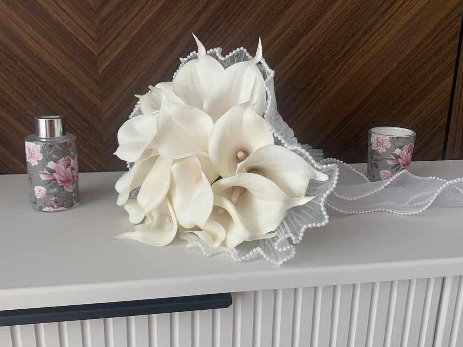 Свадебный букет белые Каллы