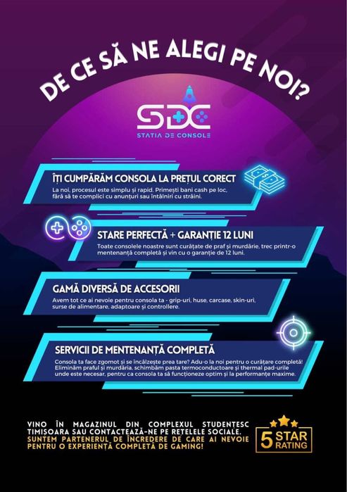 Consola XBOX ONE S + FC25| 2 Controllere | Garantie | SDC