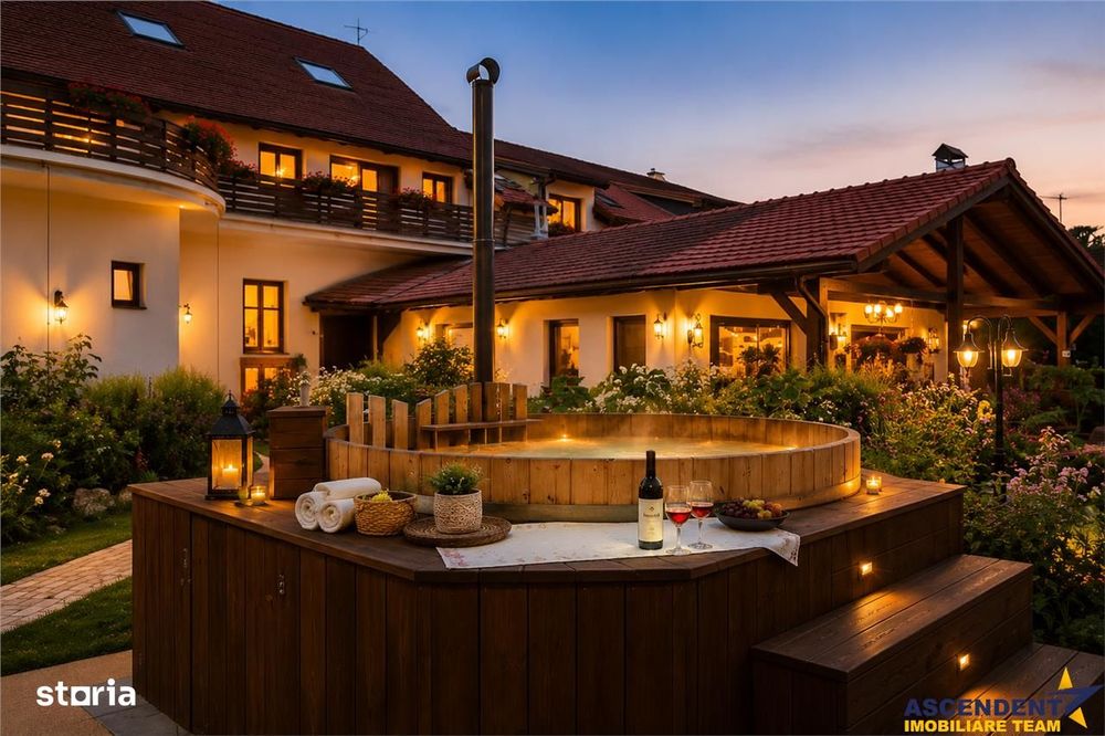 Hotel 3* + Pensiune 4*, piscina, teren tenis, 6.200mp parc privat +, S