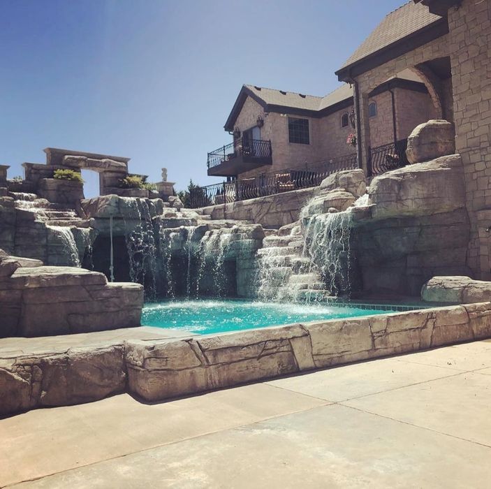 Камень скала искусственный скала водопад рельеф