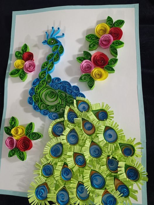 Квиллинг ручная работа А3 формата
