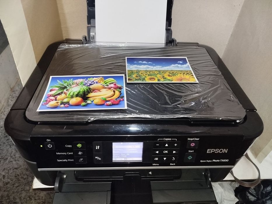Epson TX650 printer skaner kopiya samsung notebook