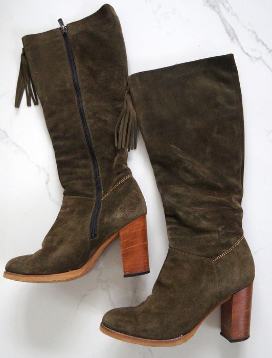 Ботуши GiAnni естествен велур, 39ти номер