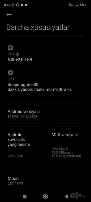 Redmi note 11 128gb